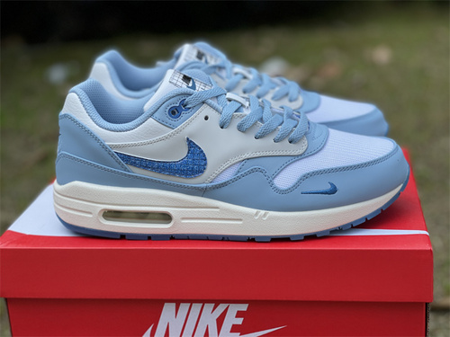 Nike Air Max 1 _Blueprint_ white pink blue goods number_ DR0448-100_ full code shipment 36--46-8bb29464